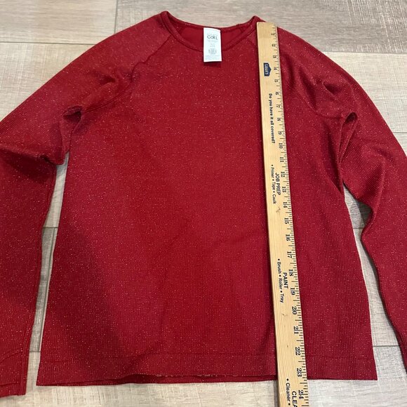 ATHLETA GIRL RED LONG SLEEVE SHIRT XXL 16 - Picture 4 of 7